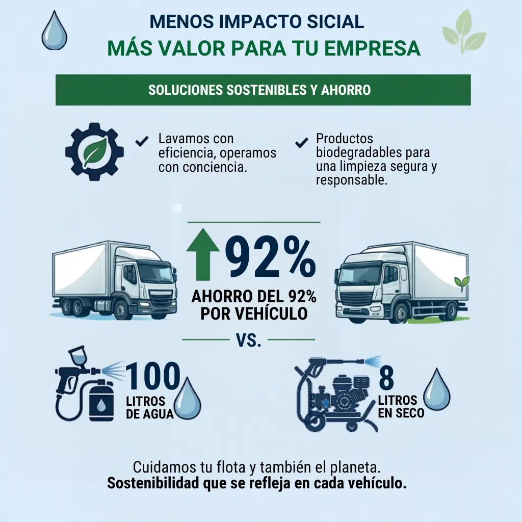 Lavado ecológico de vehículos para empresas